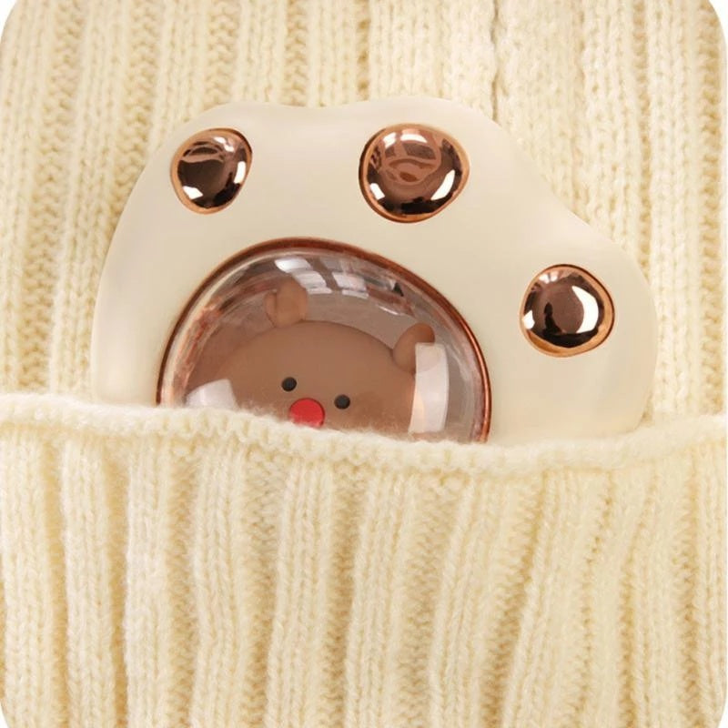 Mini-Handwärmer, elektrisch, Katzenpfote, süße Kralle, Winterheizung, schnelle Erwärmung, wiederaufladbar über USB, tragbar, kleiner Mini-Handwärmer