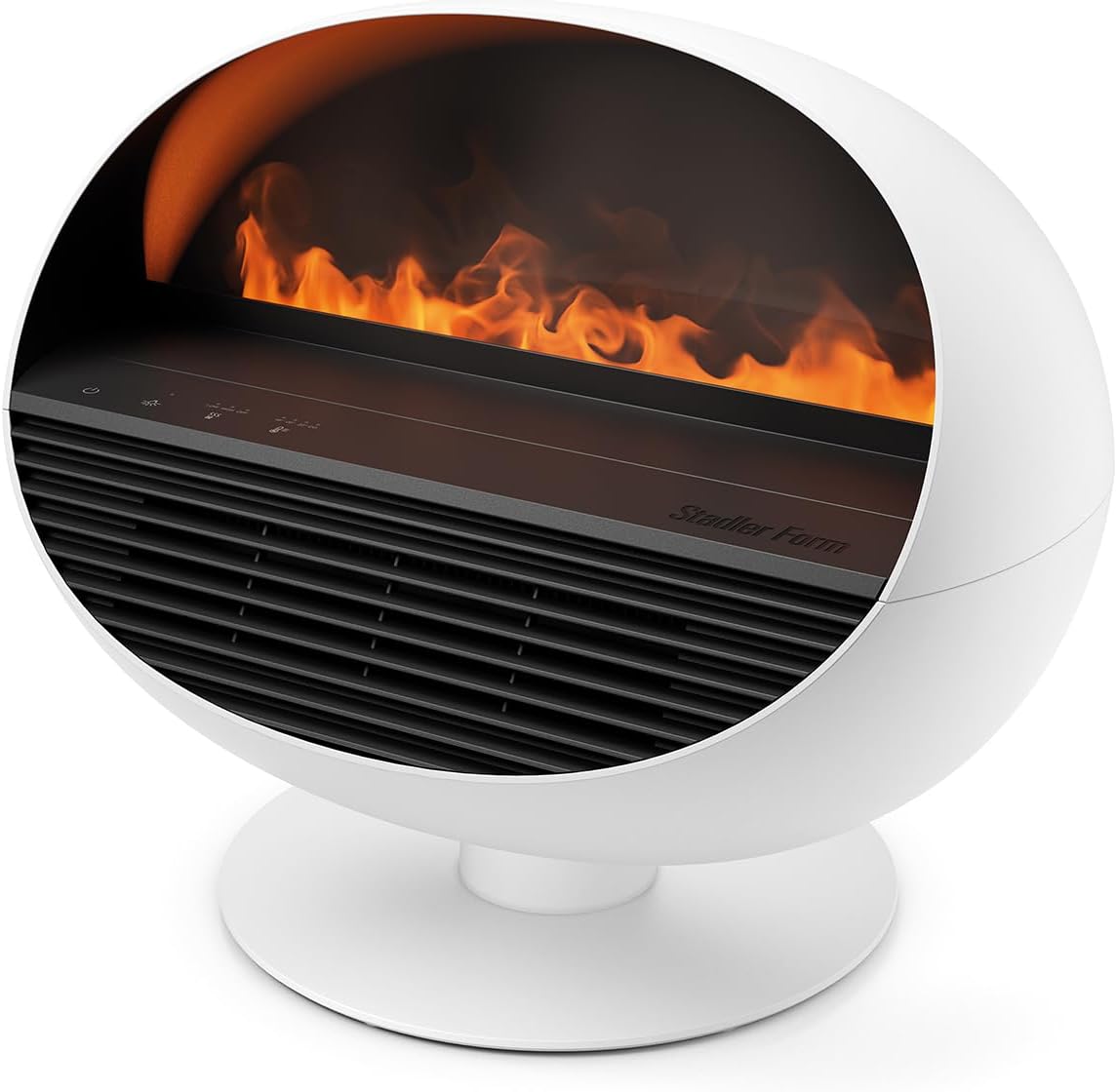 Kamin elektrisch, LED, Kaminfeuer-Optik, Fireplace, russfrei, leistungsstark, effiziente Temperaturregulierung, 4 Farben, weiß