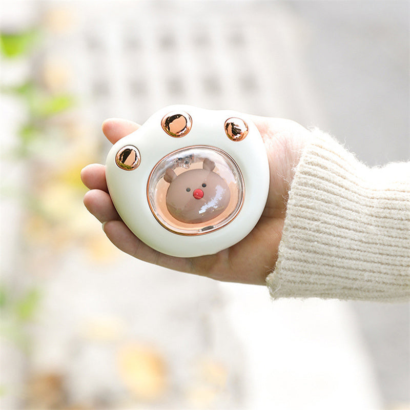 Mini-Handwärmer, elektrisch, Katzenpfote, süße Kralle, Winterheizung, schnelle Erwärmung, wiederaufladbar über USB, tragbar, kleiner Mini-Handwärmer