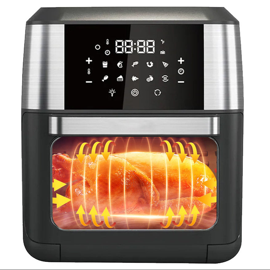12L Heißluftfritteuse Heissluft Friteuse Fritteusen Backofen 1700W Air Fryer XXL