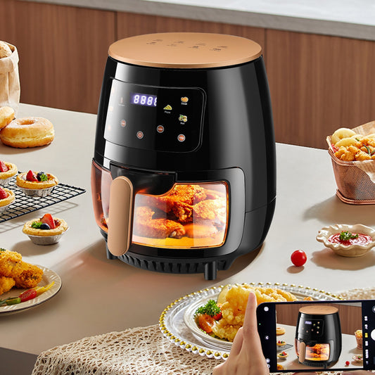 8L Heißluftfritteuse 1400W Heissluft Fritteusen Heißluft Ofen Friteuse Digitale